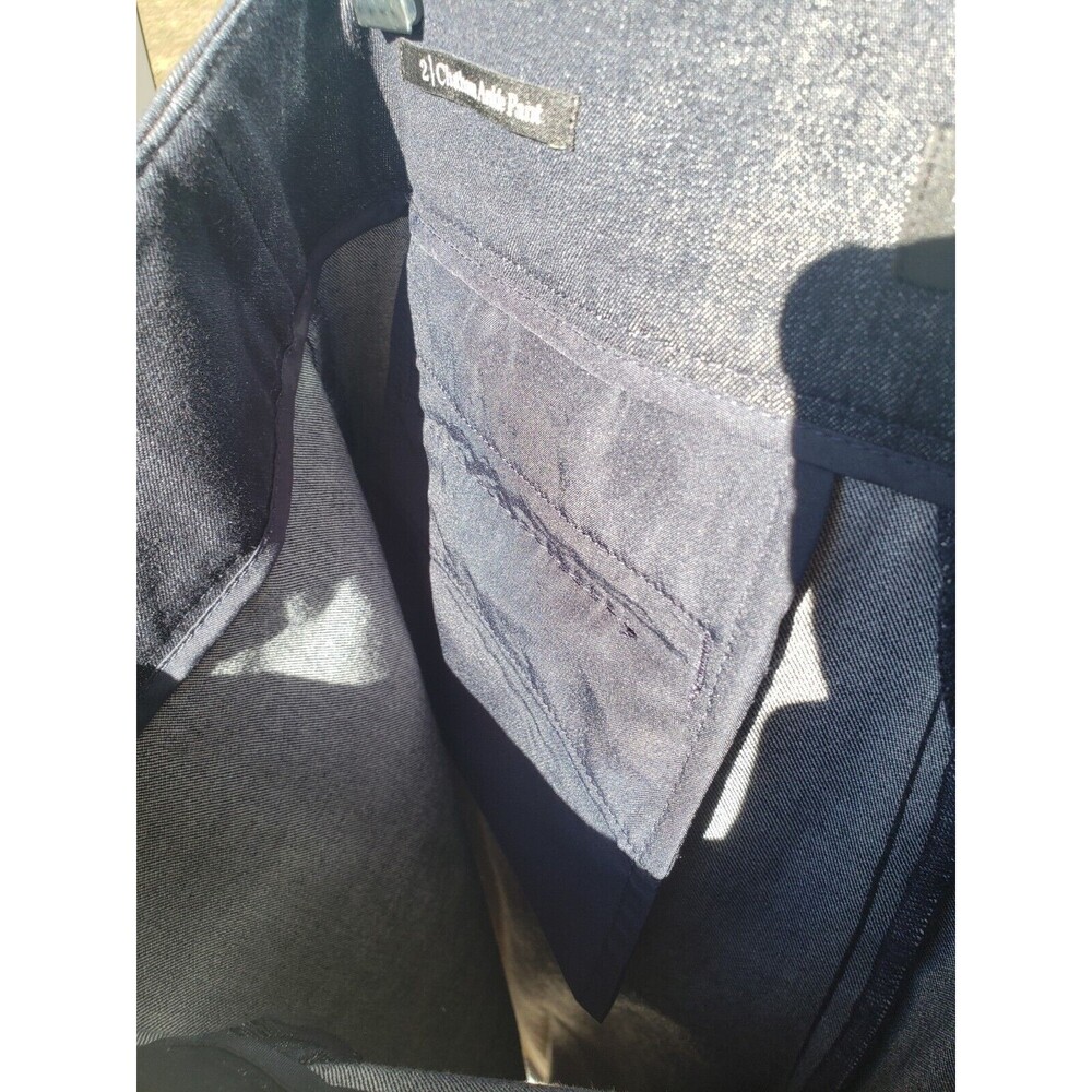 Talbots Women’s Size 2 Chatham Navy Blue Ankle Side Zip Pants EUC - Picture 7 of 13